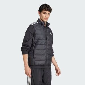 Adidas Men’s ESSENTIALS 3-STRIPES LIGHT DOWN VEST - large
